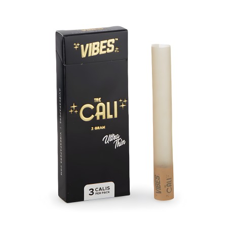 Cônes Pré-roulés "The Cali" Vibes Ultra Fines 2 Gram Vibes Feuille à rouler