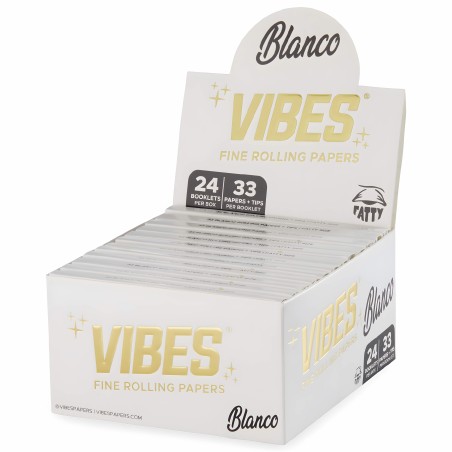 Cartone di cartine da rollare Blanco Fatty + Suggerimenti Vibes Foglio di laminazione