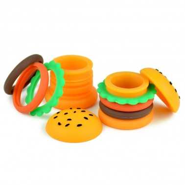 10X Hamburger silicone tins 5ml Pulsar Silicone