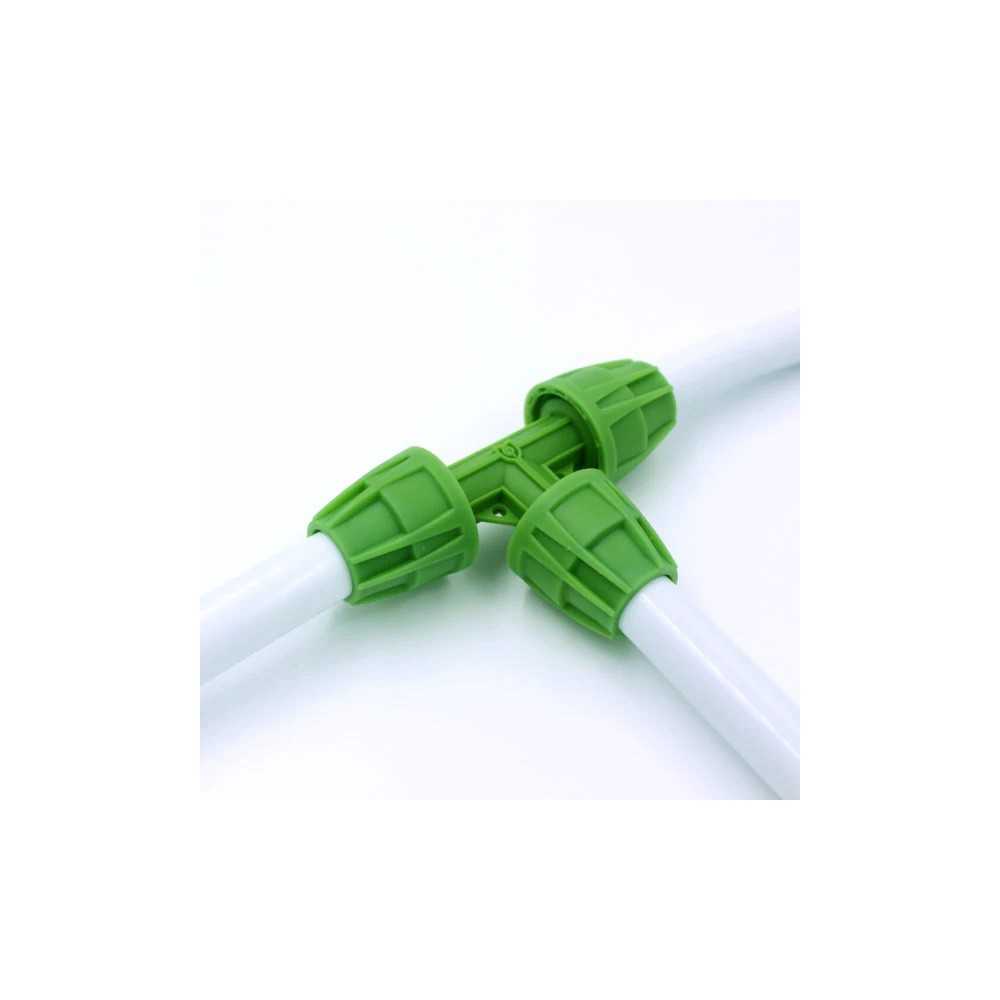 8X Micro Drip 16-17mm Pipe Fitting T Floraflex Produits