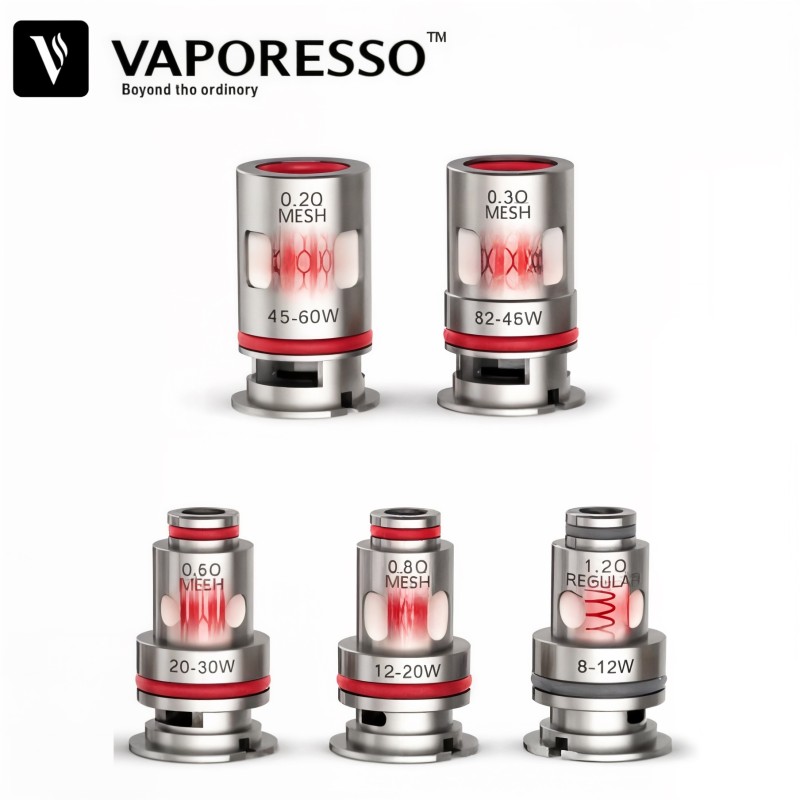 Résistances Vaporesso Mesh Coil GTX Series Vaporesso Produits