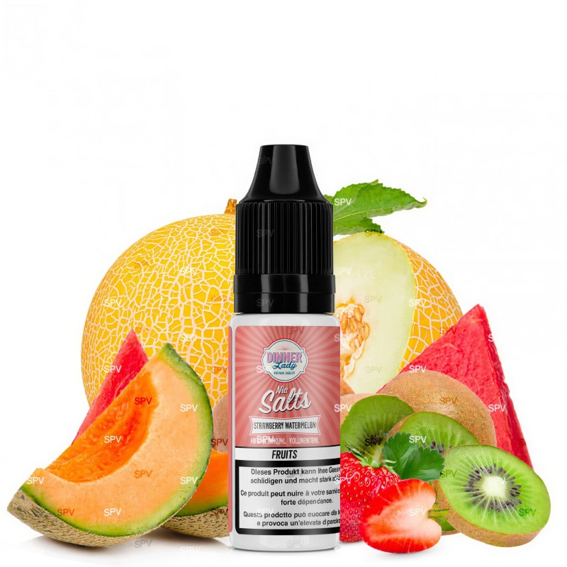 E-liquide Strawberry Watermelon Sels de nicotine Dinner Lady 10ml Dinner Lady Produits