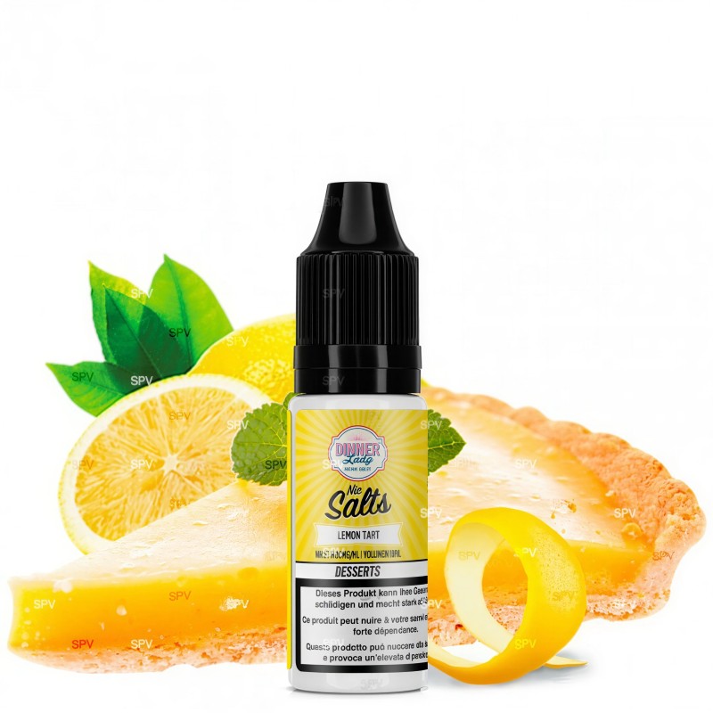 E-liquide Lemon Tart Sels de nicotine Dinner Lady 10ml Dinner Lady Produits