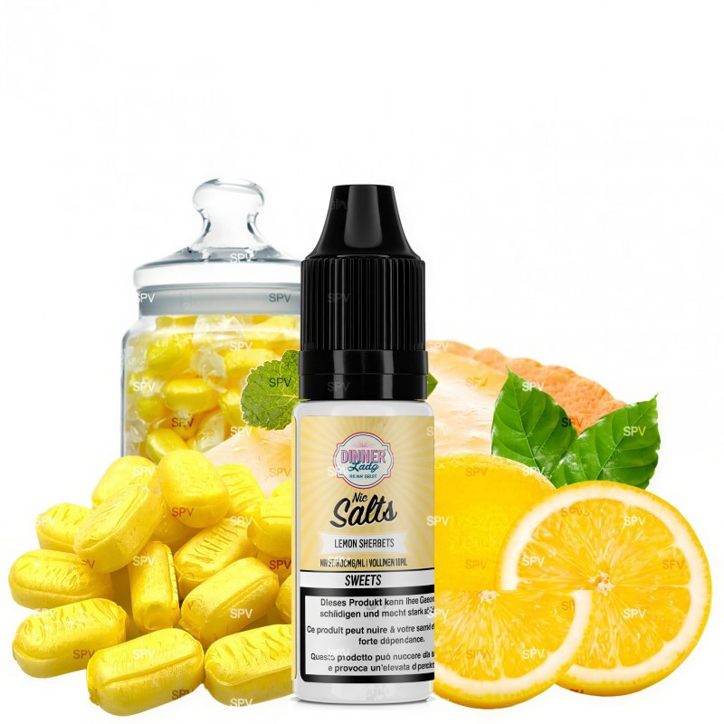 E-Liquid Lemon Sherbets Nikotinsalz Dinner Lady 10ml Dinner Lady Produkte