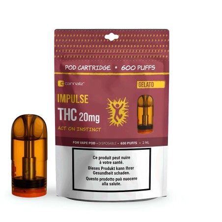 Patrone Cannaliz THC 20 mg Gelato Cannaliz Produkte