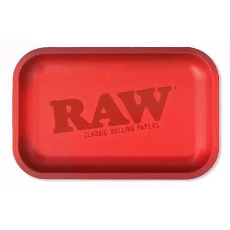 Plateau à rouler Raw "Red Matte" Small RAW Plateau à rouler