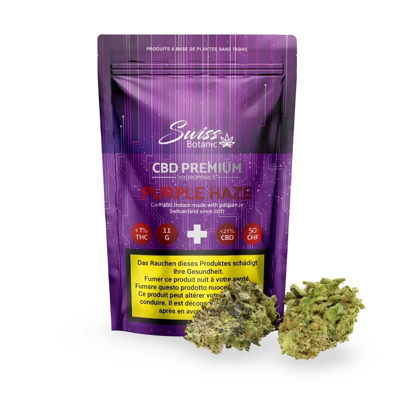CBD flowers Swiss Botanic "Purple Haze" Indoor 11g Swiss Botanic CBD Flowers and Hash