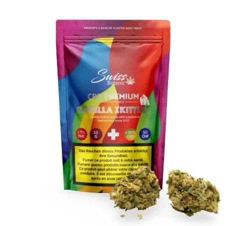 CBD Flowers Swiss Botanic "Gorilla Zkittlez" Indoor 11g Swiss Botanic CBD Flowers and Hash