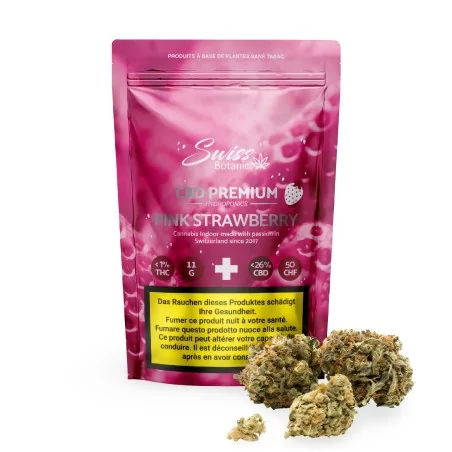 Fiori di CBD Swiss Botanic Pink Strawberry 11g Indoor Swiss Botanic Fiori e hashish di CBD