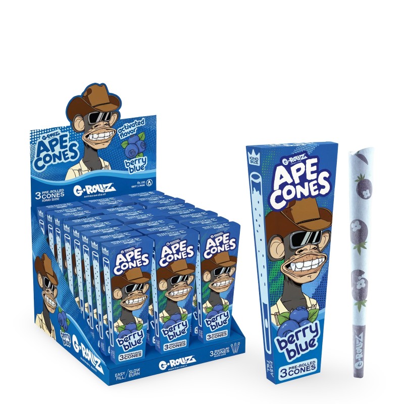 G-Rollz Ape Cones "Berry Blue" 3 Pop Cones G-Rollz Products
