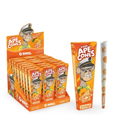 G-Rollz Ape Cones "Orange-utan" 3 Pop Cones G-Rollz Products