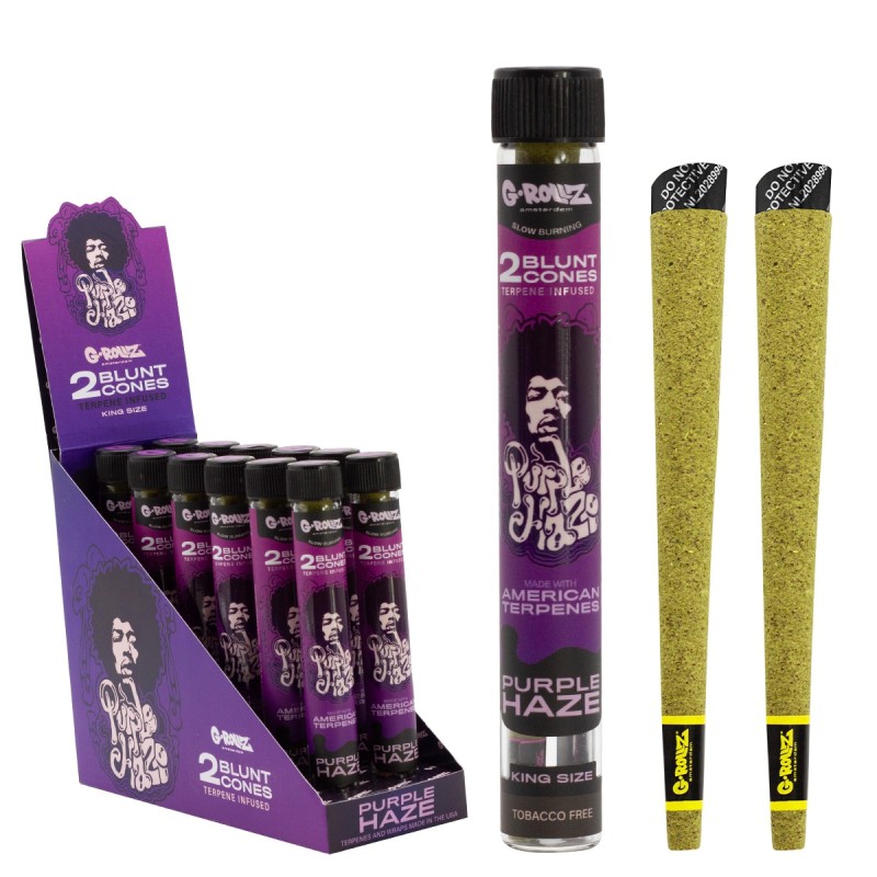 G-Rollz Terpene Infused Cones "Purple Haze" (Blauregen) G-Rollz Produkte