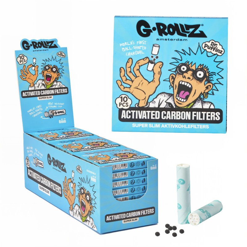 Filtri a carbone attivo G-Rollz Ø6mm Blu G-Rollz Filtri (carbone attivo, cartone, cellulosa e altri)