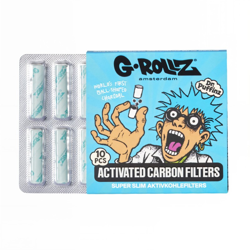 Filter mit Aktivkohle G-Rollz Ø6mm Blau G-Rollz Filter (Aktivkohle, Pappe, Zellulose und andere)