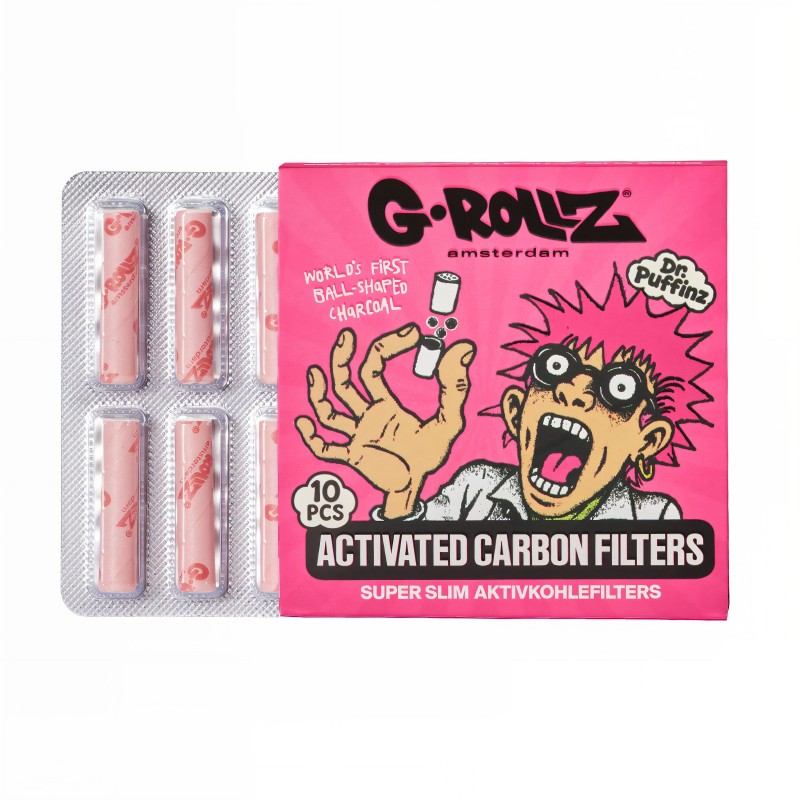 Filter mit Aktivkohle G-Rollz Ø6mm Pink G-Rollz Filter (Aktivkohle, Pappe, Zellulose und andere)