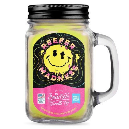 Candele Beamer Co Reefer Madness Beamer Candles Controllo degli odori di fumo