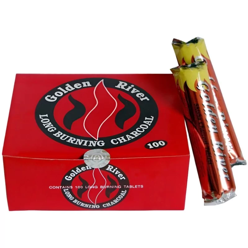 Kohle für Shisha Golden River 33 mm (10 Stück) Golden River Produkte
