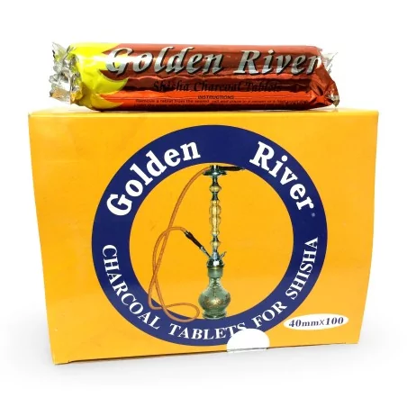 Kohle für Shisha Golden River 40 mm (10 Stück) Golden River Produkte