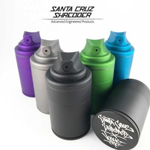 Vogue Spray Grinder 3 part Santa Cruz Shredder grey Santa Cruz Shredder Grinders