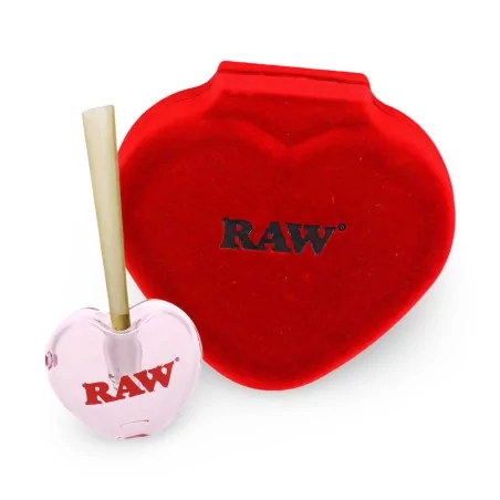 RAW Heart of Glass Cone Holder Pink Limited Edition RAW Filter (Aktivkohle, Pappe, Zellulose und andere)
