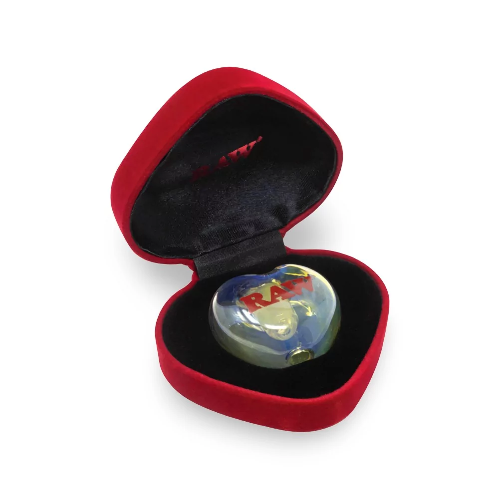 RAW Cuore di vetro Portacono Rosa Edizione limitata RAW Filtri (carbone attivo, cartone, cellulosa e altri)