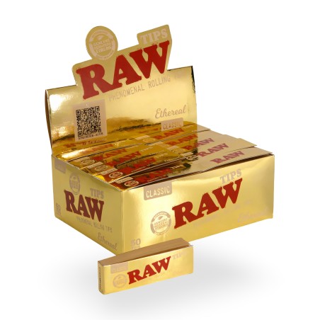 Carton RAW Classic Ethereal Rolling Tips RAW Filters (activated carbon, cardboard, cellulose and others)