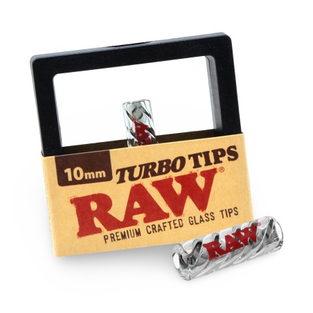 Filtre en verre Raw Turbo Tips 10 mm RAW Filtres (charbon actif, carton, cellulose et autres)