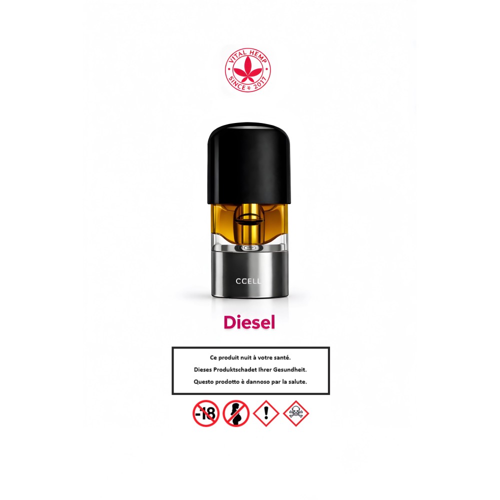 Nachfüllpackung Vape Pod Diesel CBD Vital Hemp Produkte