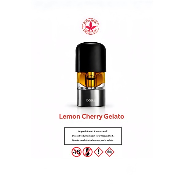 Recharge Vape Pod CBD Lemon Cherry Gelato Vital Hemp Produits