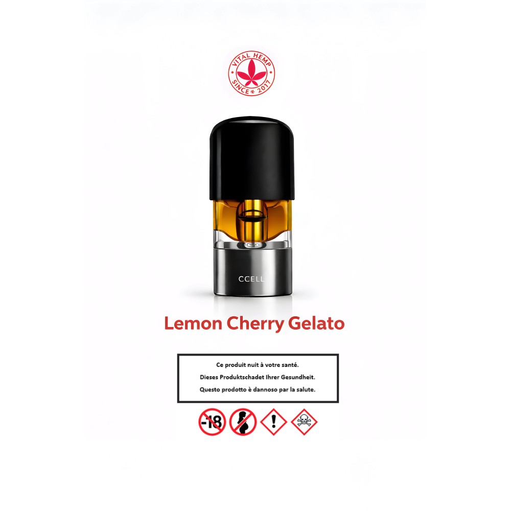 Nachfüllpackung Vape Pod CBD Lemon Cherry Gelato Vital Hemp Produkte