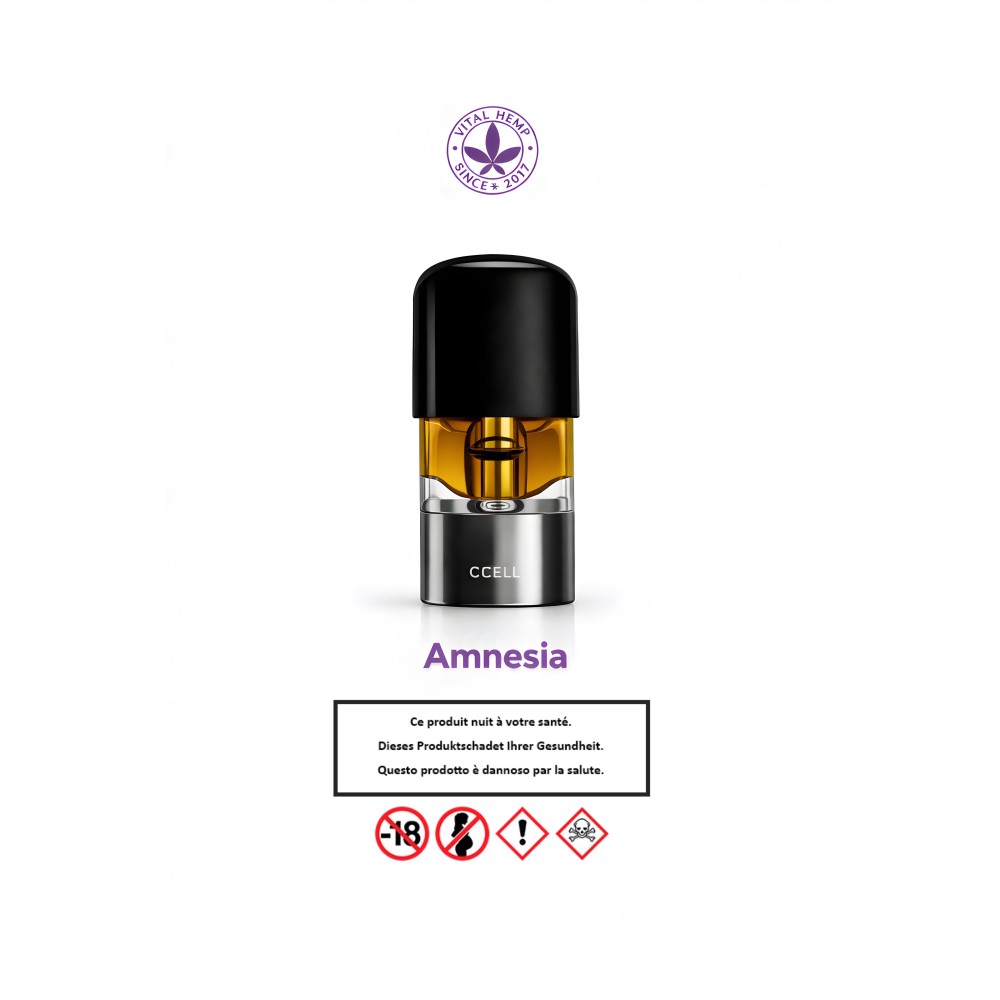 Nachfüllpackung Vape Pod CBD Amnesia Vital Hemp Produkte