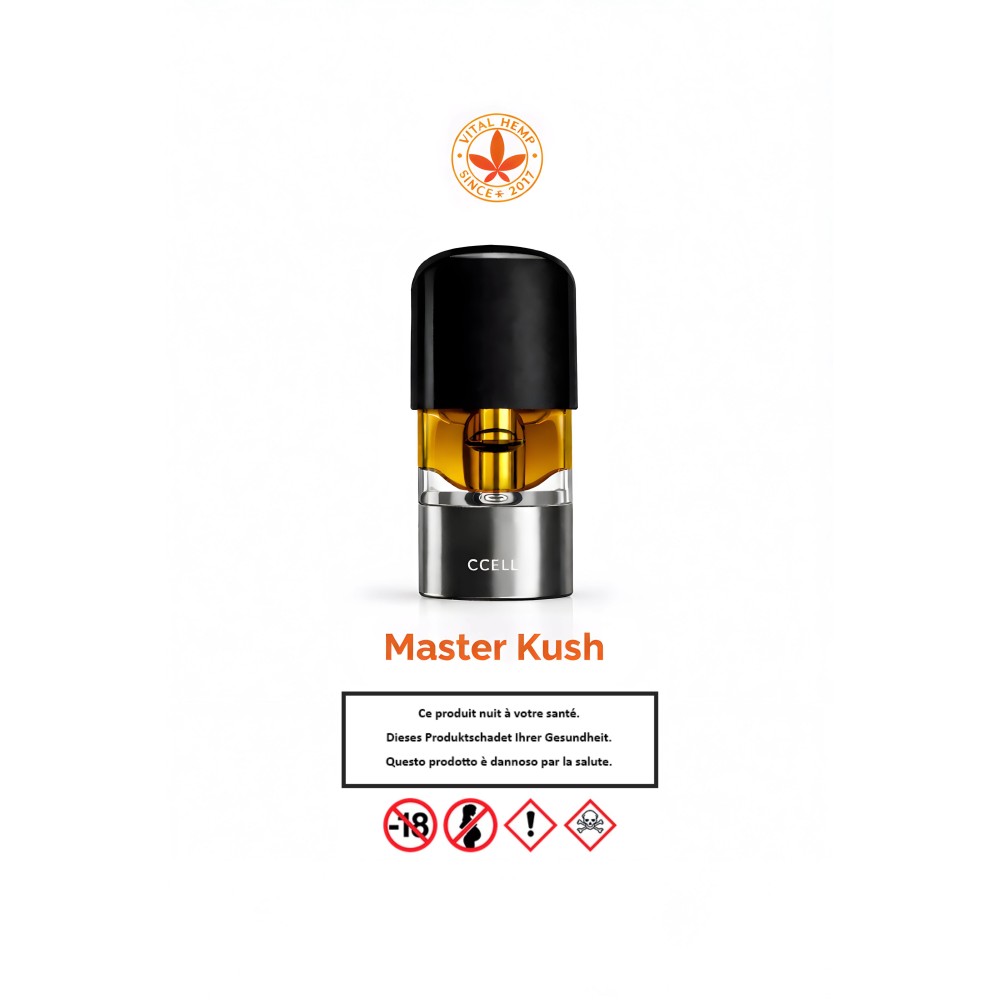 Recharge Vape Pod CBD Master Kush Vital Hemp Produits
