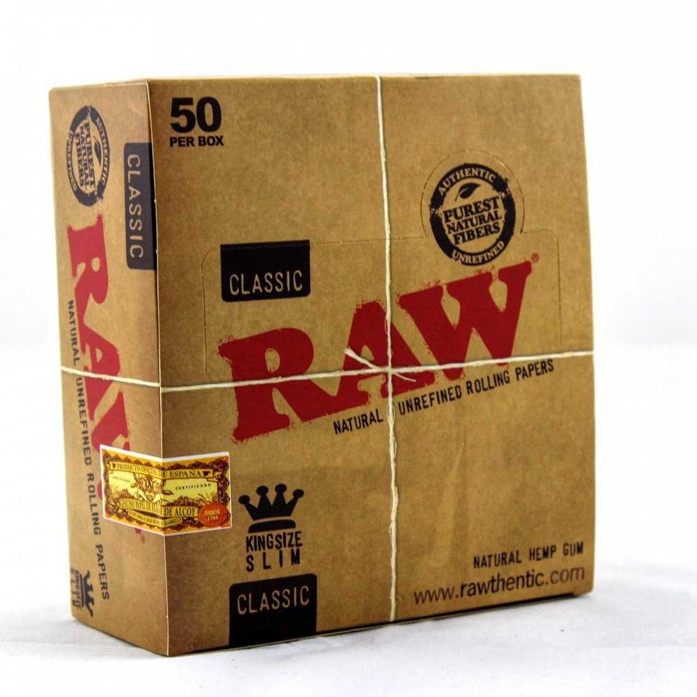 Carton Raw Slim Classic King Size RAW Feuille à rouler