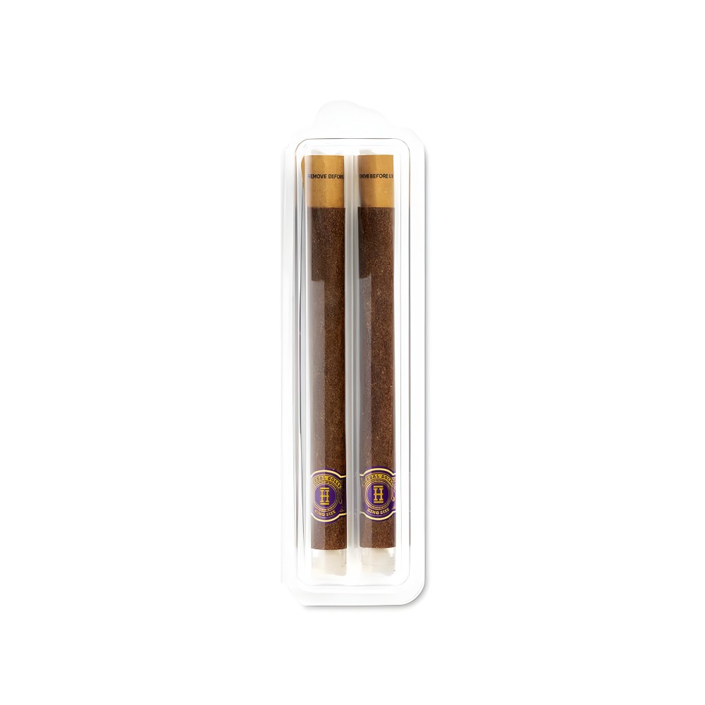 Hemper Herbal Rolls Grape + Glass Tips King Size Hemper Raucherzubehör
