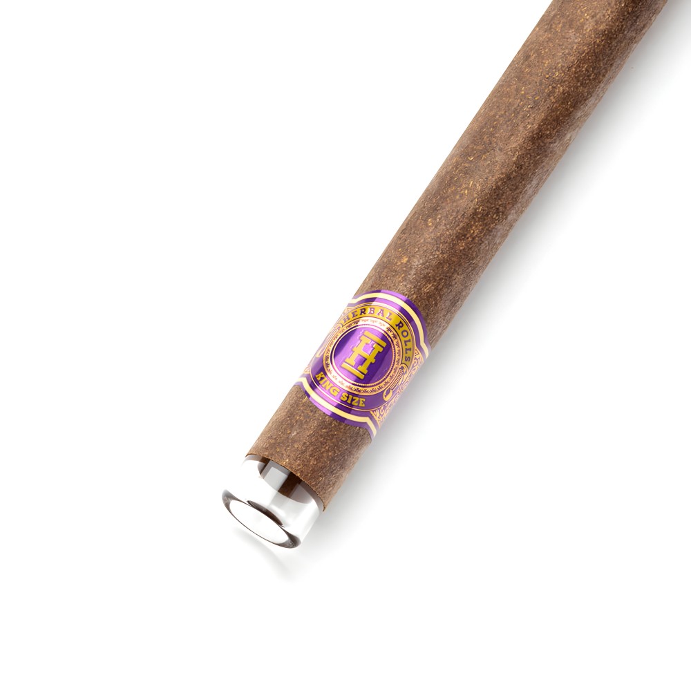 Hemper Herbal Rolls Grape + Glass Tips King Size Hemper Raucherzubehör