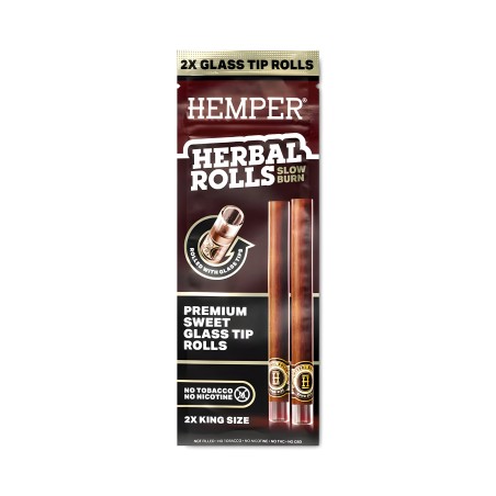 Hemper Rotoli alle erbe dolci + punte di vetro Dimensione King Hemper Accessori per fumatori