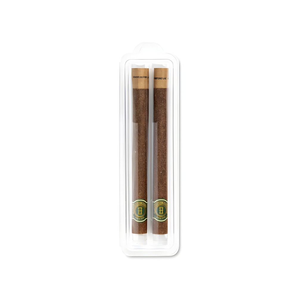 Hemper Herbal Rolls Natural + Glass Tips King Size Hemper Raucherzubehör