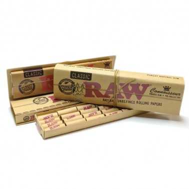 Raw Slim Connoisseur + Pre-rolled Tips RAW Rolling sheet