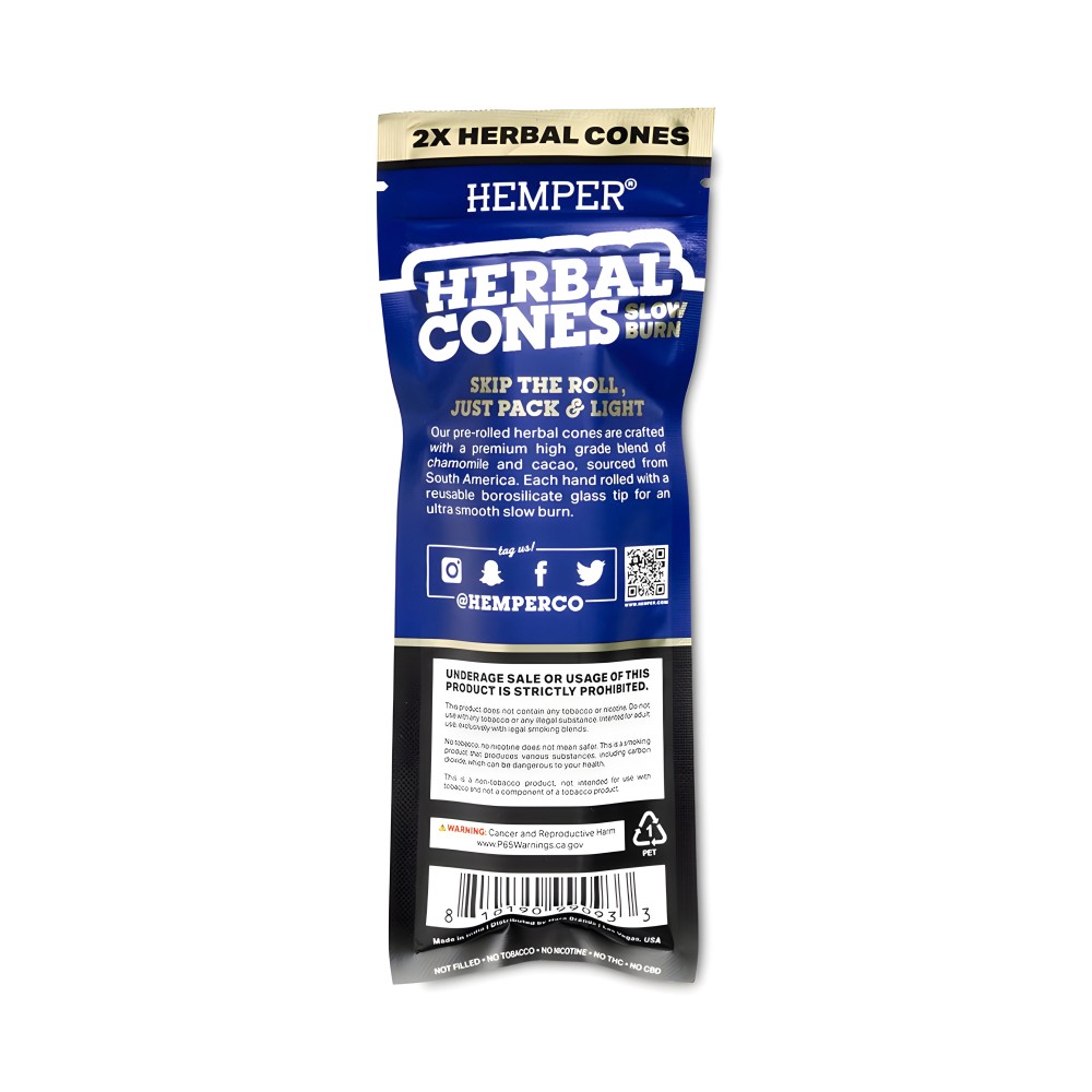 Hemper Herbal Cones Wild Berry + Glass Tips King Size Hemper Raucherzubehör