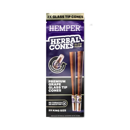 Coni alle erbe Hemper Uva + punte di vetro Dimensione King Hemper Accessori per fumatori
