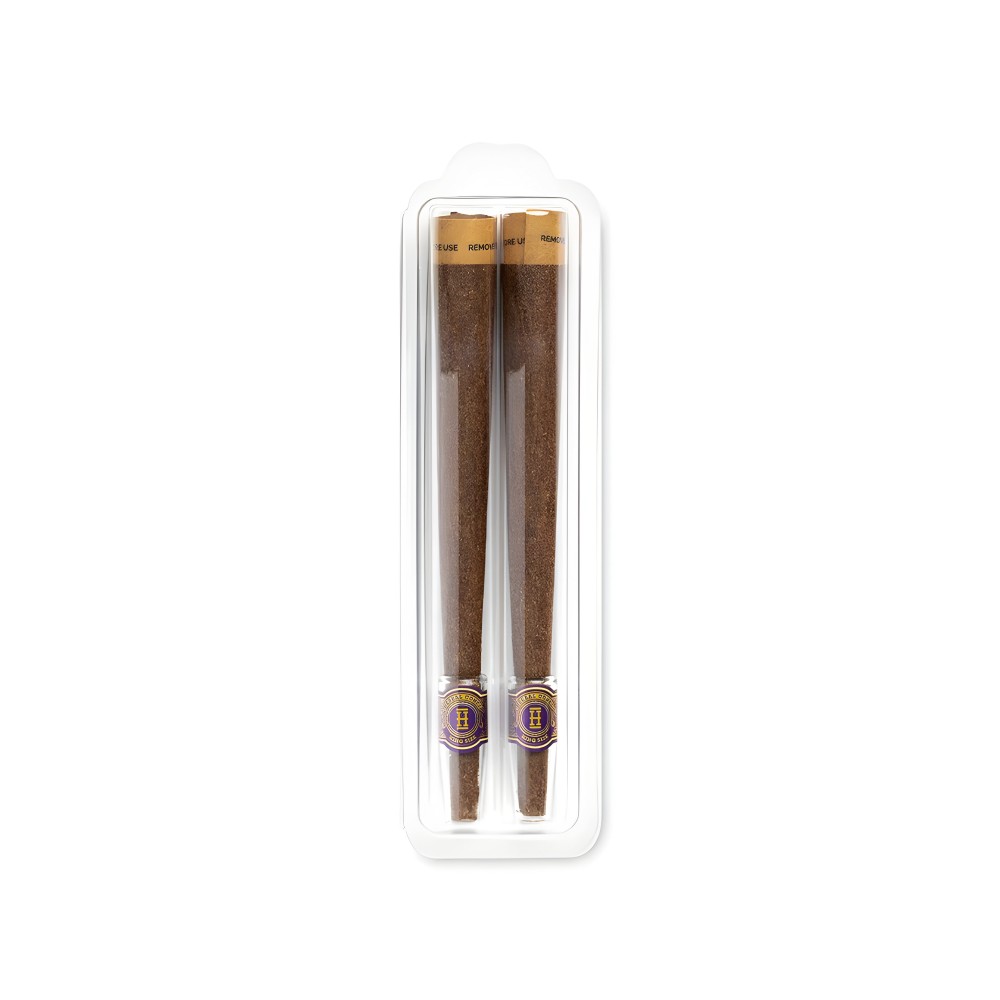 Hemper Herbal Cones Grape + Glass Tips King Size Hemper Raucherzubehör