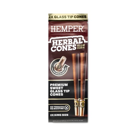Hemper Coni alle erbe dolci + punte di vetro Dimensione King Hemper Accessori per fumatori