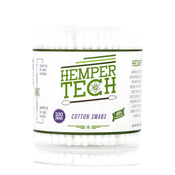 Wattepads Tech Cotton Buds Hemper (200 Stück) Hemper Produkte