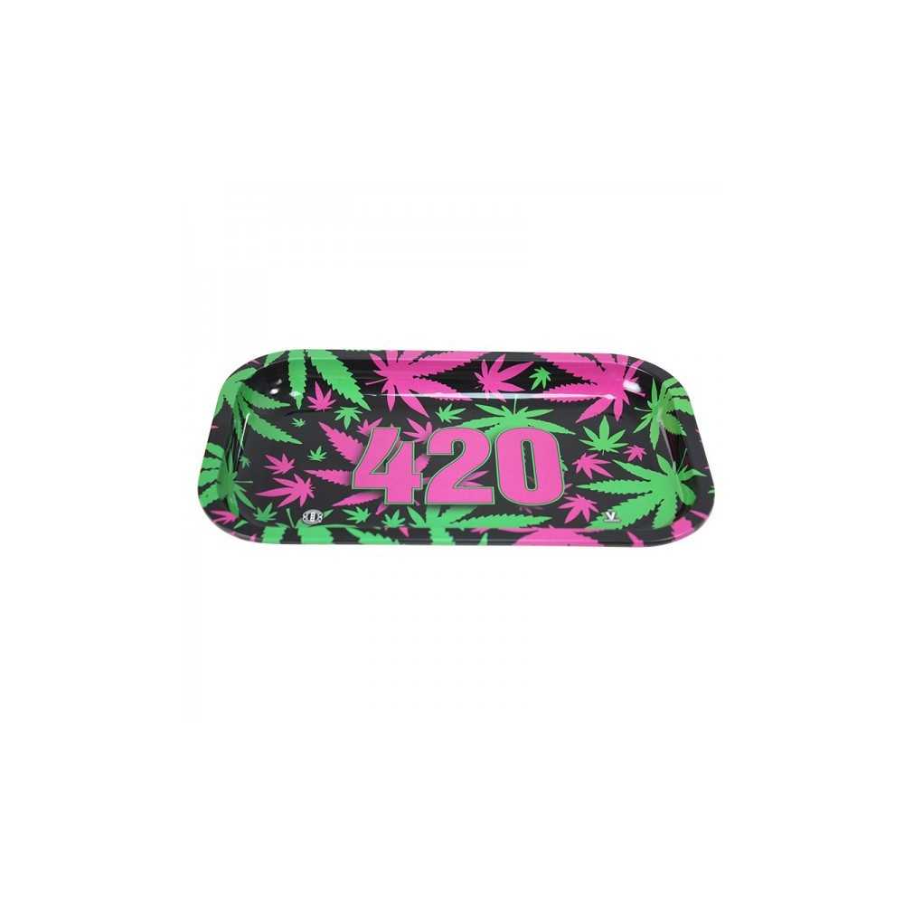 V-Syndicate rolling tray "420" Small (1) V Syndicate  Rolling tray
