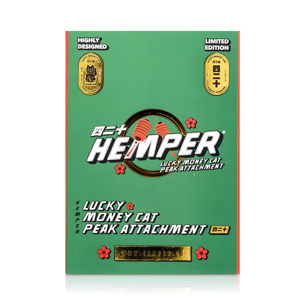 Lucky Money Cat Puffco Peak Top Hemper Hemper Puffco