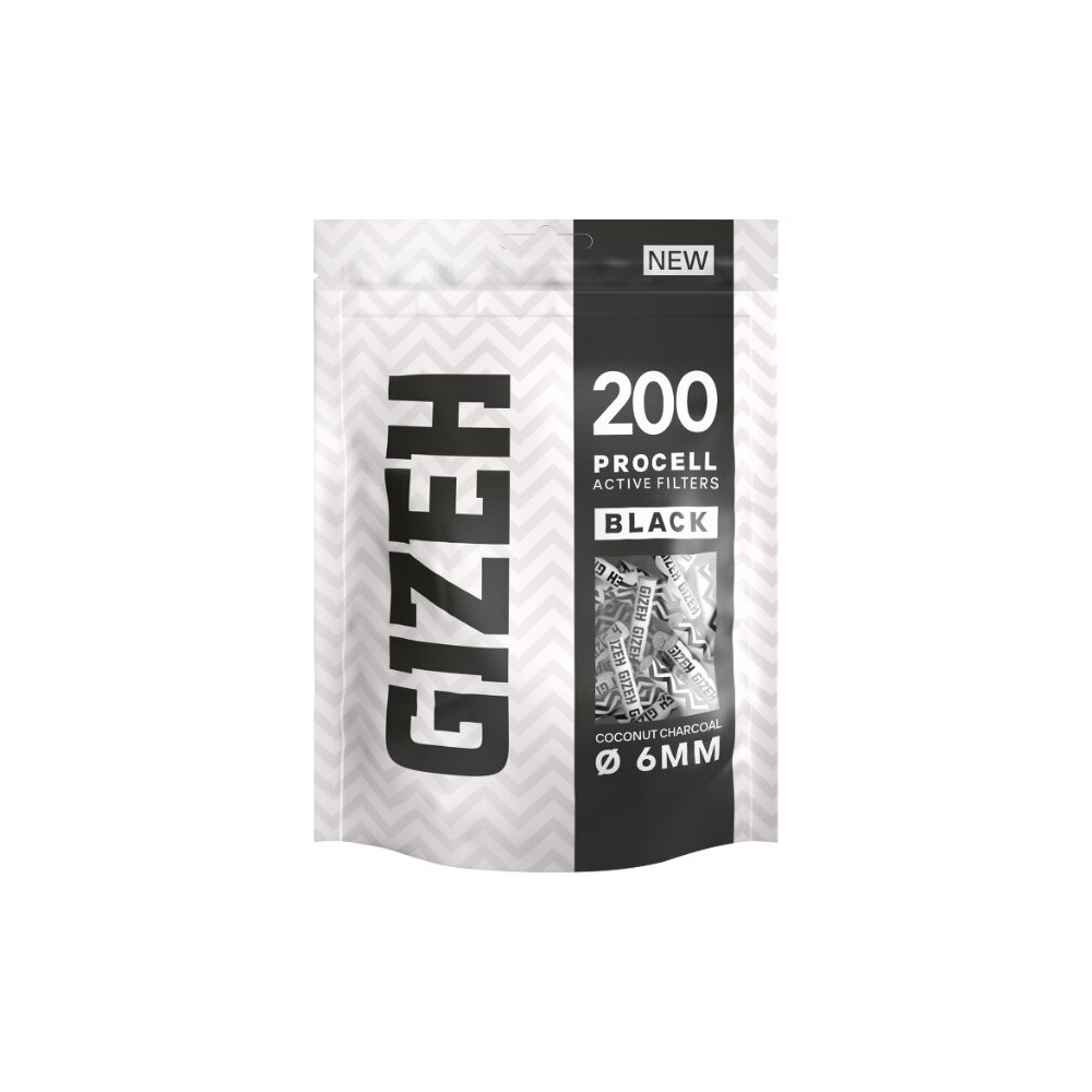 GIZEH Filtro a carbone attivo Procell nero 6 mm Gizeh Prodotti