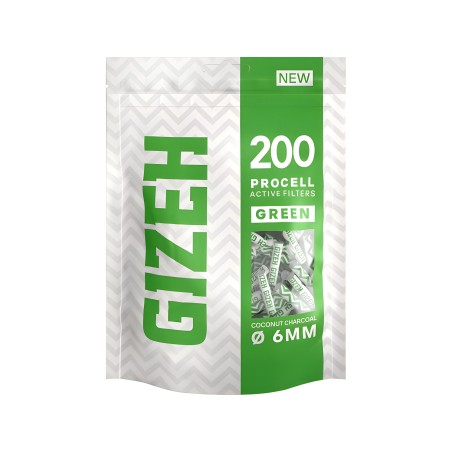 GIZEH Green Procell Activated carbon filter 6mm Gizeh Products