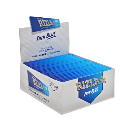 Karton mit Rolling Papers Rizla Blue King Size Slim Rizla Produkte