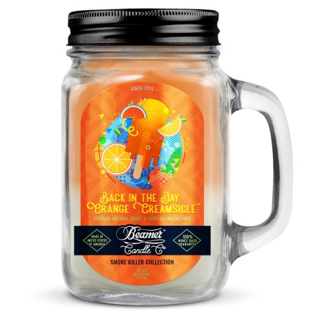 Beamer Candles Co Back In The Day Arancione Cremoso Beamer Candles Controllo degli odori di fumo