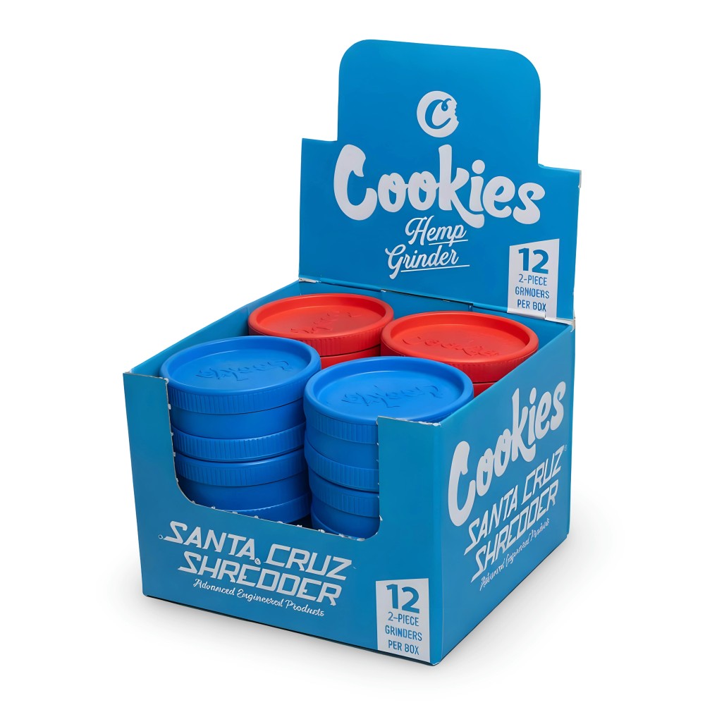 Grinder Santa Cruz Shredder X Cookies 2 part hemp blue Santa Cruz Shredder Grinders